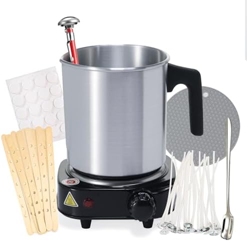 Aroparc Wax Melting Pot with Hot Plate, 40oz/1200ml Pouring Pot