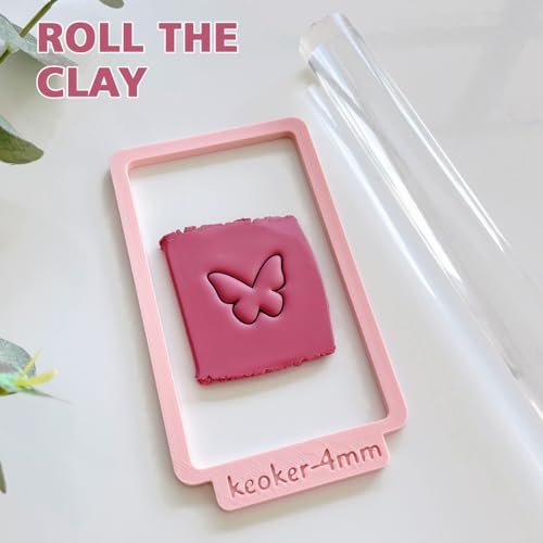 Keoker Polyme Clay Bead Hole Maker, Bead Clay Cutters, Polymer Clay Tool, Earring Drill Guide