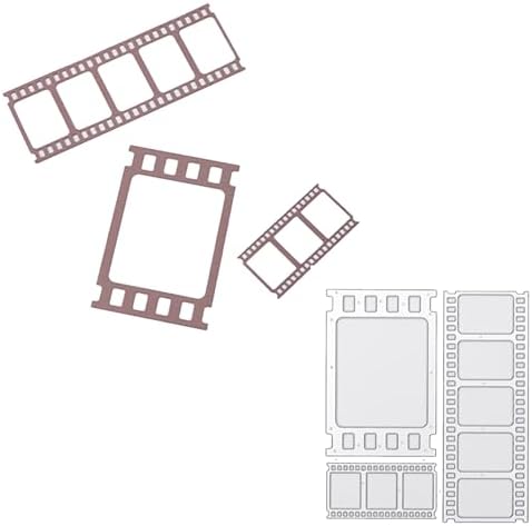 Scrapbooking Die-Cuts for Card Making, Christmas Metal Cutting Dies, Paper Craft Punch Template, Background Embossing Stencils, DIY Album Décor (Camera Film-11.6x9.3cm)