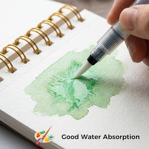 4x4 Inch Watercolor Paper Pad, 35 Sheets, 140 Lb Cold Press, Spiral