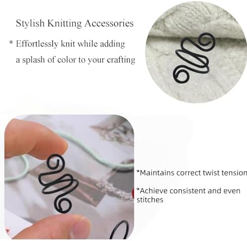 2Pcs Crochet Rings for Finger, Adjustable Open Yarn Guide Crochet Tension Ring for Crocheting Knitting Accessories Supplies Metal Yarn Tension Loop Ring for Finger (Black), SATONBEYI