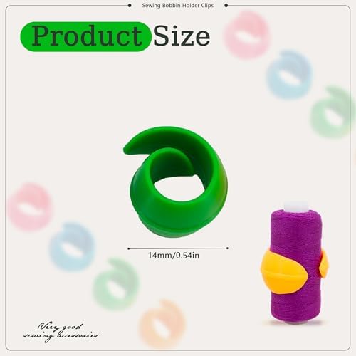 100pcs 4 Colors Thread Spool Huggers Silicone Bobbin Spool Savers No Loose Ends for Sewing Embroidery Machine Thread Spools Organizing