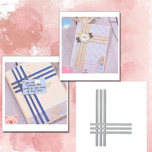 Scrapbooking Die-Cuts for Card Making, Christmas Metal Cutting Dies, Paper Craft Punch Template, Background Embossing Stencils, DIY Album Décor (Card Border-14x10.1cm)