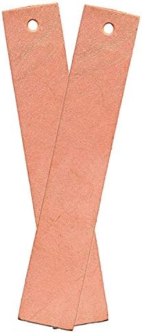 Realeather C0138-08 Bookmarks for Leathercrafting, 7" x 1.25", Natural, 8-Pack