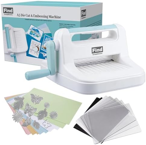Manual Die Cutting Machine,Embossing Machine for Card Making Crafting, 6" Openning(Gift Box)