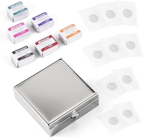 Mini Portable Handmade Artist Watercolor Paint,6 Colors Solid Watercolor