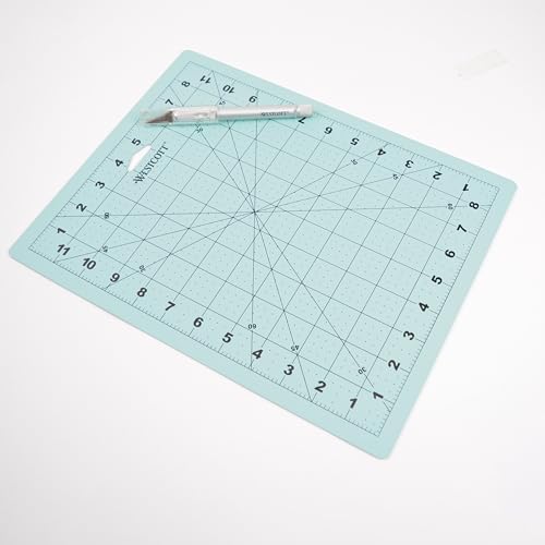 Westcott 9 X 12in Self-Healing Craft Cutting Mat with Grid for Sewing, Quilting, Card Making (00503)