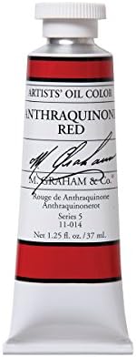 M. Graham Artist Oil Paint Anthraquinone Red 1.25oz/37ml Tube