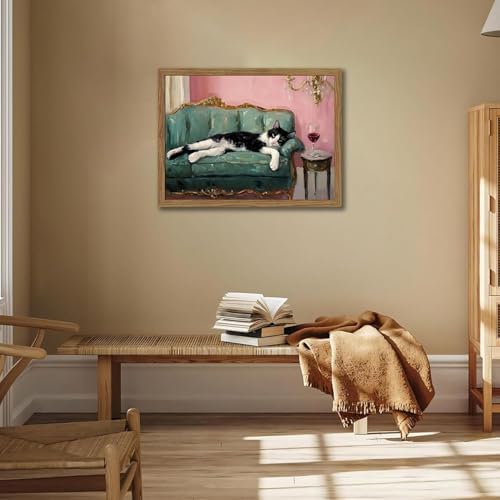 EIBEILI Cat Diamond Art Kits for Adults-Diamond Painting Kits Wall Decor