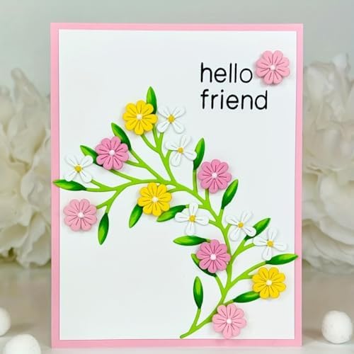 Flowers Metal Cutting Die for Scrapbooking - Cut Stencils for DIY Scrapbook Photo Album Decorative Paper Card, Card Making Supplies, Stencils & Crafting Die Cut (Narcissus 4.3 x 3 in)