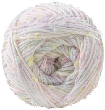 Loops & Threads Flecks Yarn - Yarn for Knitting, Crochet, Weaving, and Arts & Crafts - White, Acrylic Blend, 6.53 oz