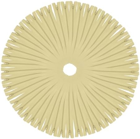 Mandala Crafts 85 PCs Beige Assorted Lengths Nylon Zippers for Sewing