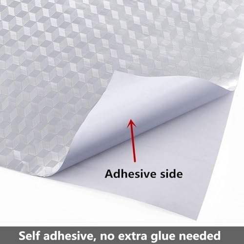 Soqool Kitchen Oil Water Proof Wallpaper, Peel and Stick Aluminum Foil Backsplash Protector, Self Adhesive Waterproof Contact Paper for Cabinet, Drawer, Shelf Liner, Countertop Cover,15.7x196.8 Inch