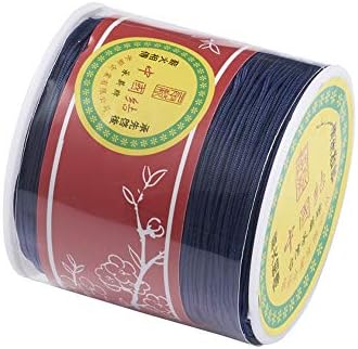 Elecrelive 100Yards Prussian Blue Nylon Crafting Cord 0.8mm Beading String