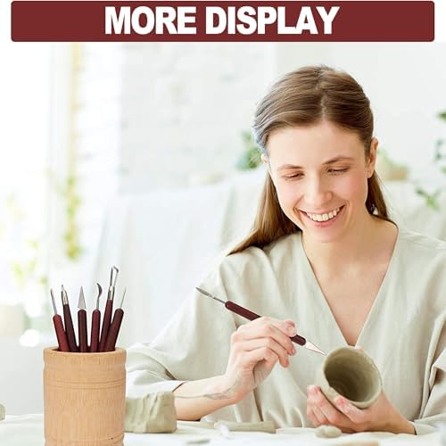 LINPHCEY 6-Piece Clay Sculpting Tools Set Perfect for Polymer Air Dry Modeling Clay Beginners & Professionals Ideal for DIY Pottery & Ceramics Tools for Clay Sculpting & Crafting