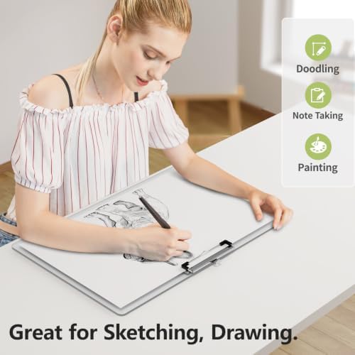 Extra Large Clipboard, 11 x 17 Clear Plastic Drawing Board