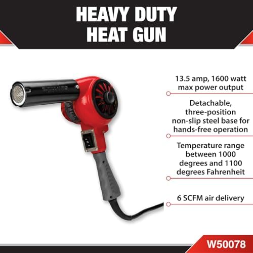 Performance Tool W50078 1600-Watt Professional Heavy Duty Heat Gun