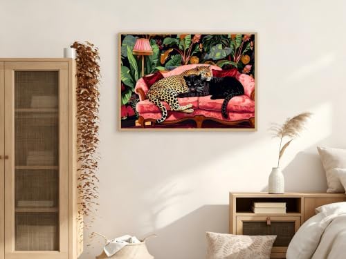 Black Panther Paint by Numbers Kits for Adults Beginner 20 x 16 Inch