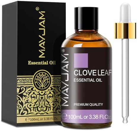 MAYJAM Clove Essential Oil for Diffuser Soap Candle Making, 3.38FL.OZ