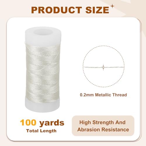 PATIKIL Metallic Thread 100yds Embroidery Thread for Sewing Machine