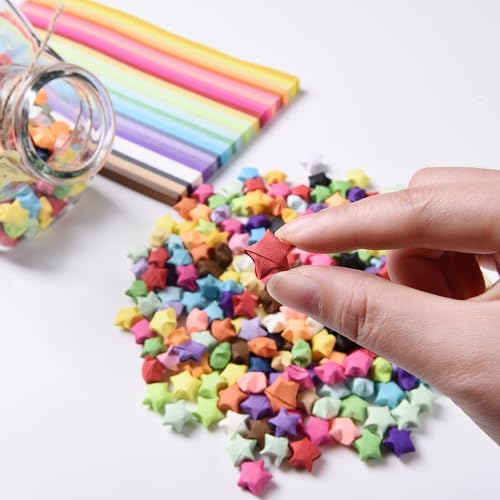 2700 Sheets 27 styles Double Side Origami Star Paper Strips for DIY Hand