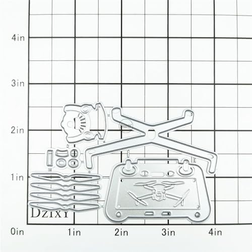 Patchwork Drones Metal Cutting Dies for Card Making