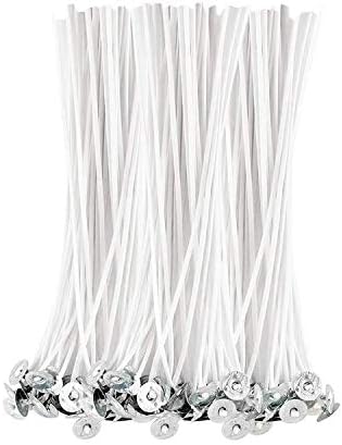 BEADNOVA Candle Wicks 6 Inch 150pcs Large Cotton String for Candle Making DIY