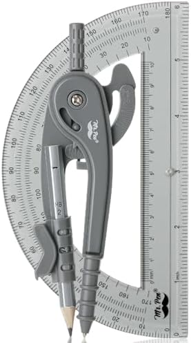 Mr. Pen- Geometry Compass and Protractor Set, 6 Inch Compass