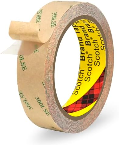 P7yaumy 300LSE Double Sided Tape 1in x 36ft, Removable Heavy Duty Tape | Double Sided Mounting Tape For Scrapbook, Transparent Adhesive Sticky Tape For Picture Hanging Strips, LED Strips, Art Craft