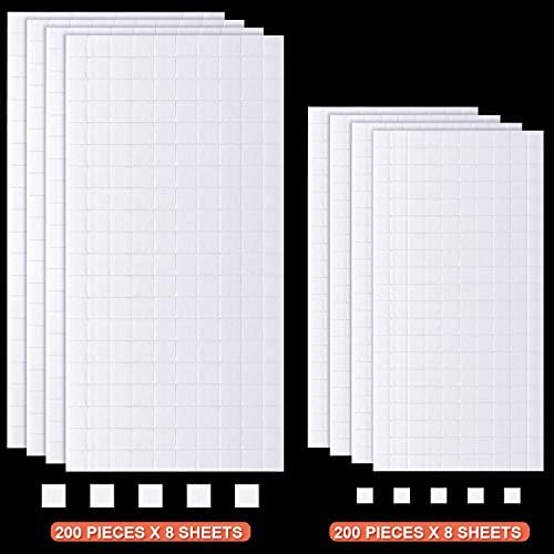 Zonon 500 Pcs Foam Strips with Adhesive, Dual Sided Foam Tapes, 2 Size