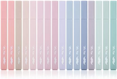 Mr. Pen- Aesthetic Highlighters No Bleed, 16 Pack, Morandi Colors | Chisel Tip, Cute Highlighters Assorted Colors for Journaling, Highlighting, Underlining, Fast Dry, Back to School Supplies