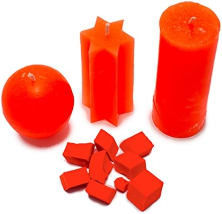 Bright Orange Candle Wax Dye 2 oz - Candle Color Dye Blocks