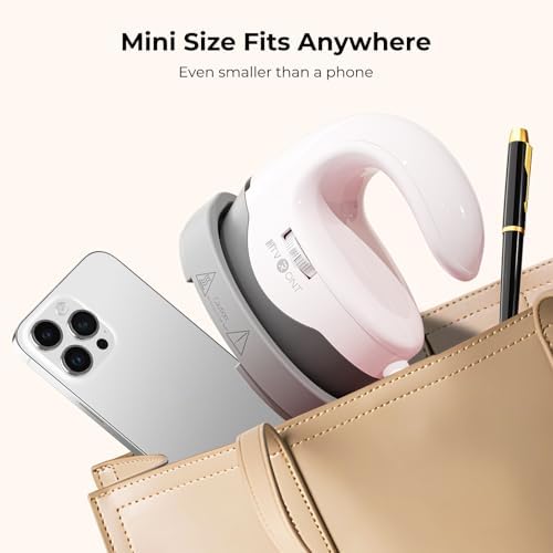 HTVRONT Heat Press Mini Heat Press Machine, Mini Iron for Crafts | Heats Up Quickly & 3 Heat Setings, Perler Beads Iron, Small Heat Press Machine for T Shirts, Hats