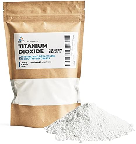 Pure Titanium Dioxide Powder for Soap Making, 1Lb