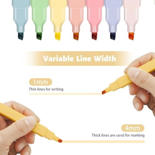 Vitoler 20Pcs Highlighters,Pastel Highlighters Set,Assorted Morandi Color Highlighter, Chisel Tip Bible Highlighter for School Office Supplies | Aesthetic,Cute Pastel,No Bleed,Dry Fast, Bible Study for Journaling Planner Notes School Supplies