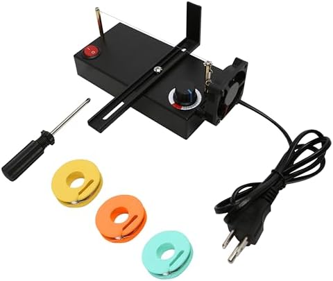 Hot Ribbon Cutter and Sealer Electric Machine with Screwdriver, Lightweight DIY Accessories Strap Cutter, Heat Thermal Cutting for US Plug, Braided Belt or Ribbon Nylon Band Rope Cortadora de Liston