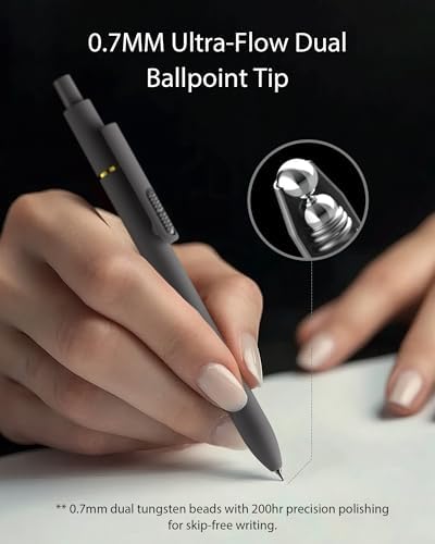 Hiacry 16 Pack Gel Pens, Quick-Dry Long Lasting Black Ink-0.7mm Fine Point