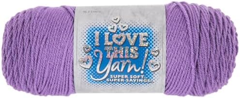 Hobby Lobby I Love This Yarn, 100% Acrylic, 292 Amethyst Set of 2