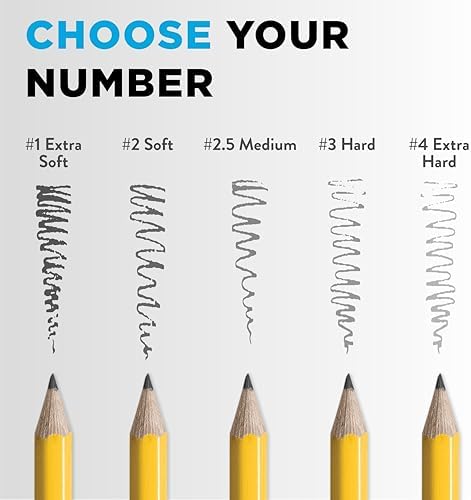 Ticonderoga Wood-Cased Pencils, Unsharpened, 2 HB Soft, Yellow, 24 Count