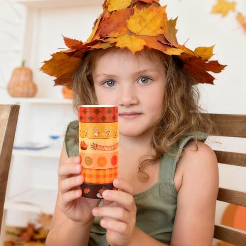 Fall Washi Tape Set 20 Rolls Autumn Thanksgiving Pumpkin Washi Tape