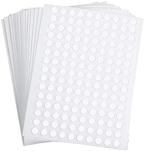 Zonon 3000 Pcs Double Sided Adhesive Dots Clear Glue Point Tape Stickers Balloon Glue Round Mini No Traces Adhesive Sticker Dot Sticker for Classroom Decor Craft DIY Office (0.47 Inch/ 12 mm)