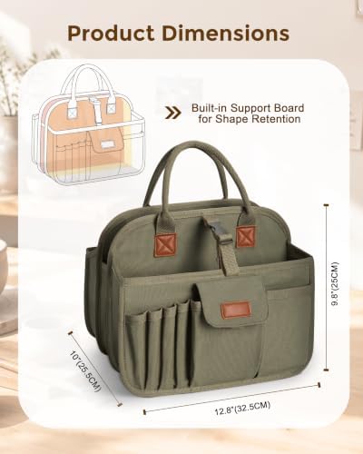 Pottery Tool Organizer Bag, Art Supply Studio Bag, Clay Tool Storage Caddy