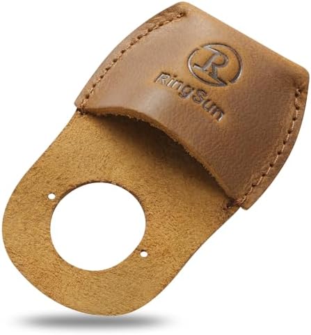 RingSun Thumb Guard Wood Carving Tools, Leather Finger Protector, Handmade Carpenter Working Carving Kit Accessories