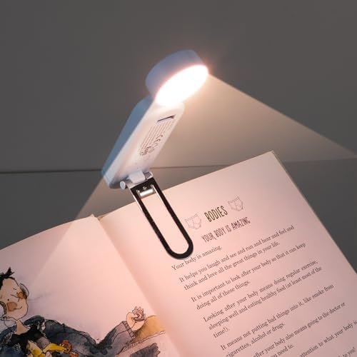 VAVOFO USB Rechargeable Book Light, Bookmark Clip on LED Reading Light