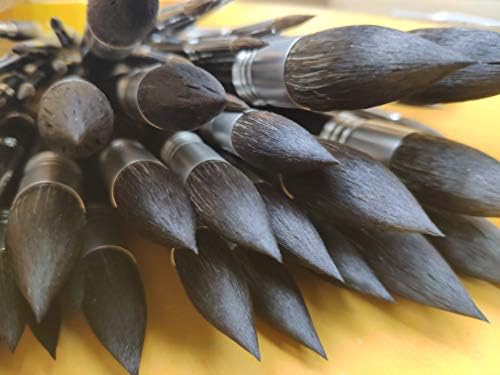 Escoda | Watercolour | Artist Set Julia Barminova | Size 6,1/4,12 | 3 Brushes | Synthetic White Toray + Tendo | Round Pointed + Dagger Striper + Round mop