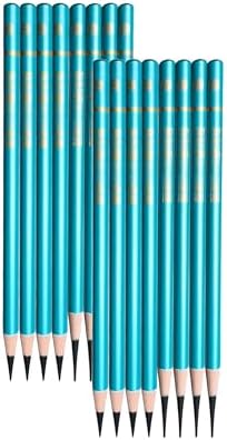 Professional Art Supplies 8-Piece Soft Charcoal Pencil Set, Turquoise Blue, Artist Quality Drawing Tools for Sketching (16 soft)