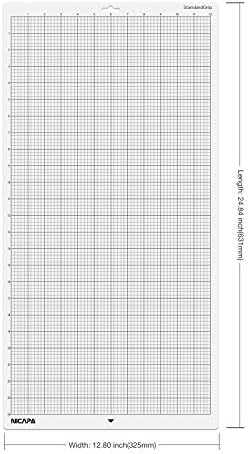 Standard Grip Cutting Mat for Silhouette Cameo 3/2/1 (12x24 inch,3 Mats) Standard Adhesive Sticky Quilting Cricket Cut Mats Replacement Accessories for Silhouette Cameo