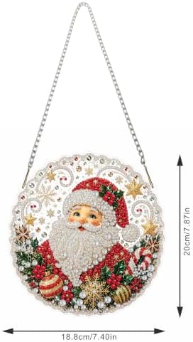 Christmas Pearl Diamond Art Kits for Adult，Hanging Pearl Painting Kit