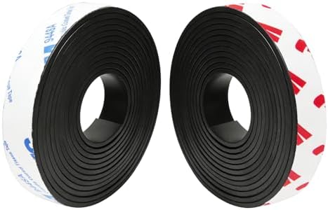 Towjug A+B Paired Magnetic Tape with Adhesive 6ft x 1/2in x 0.08in, 2 Roll
