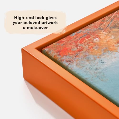Canvas Floater Frame for 11x14 Art Print Oil Paintings 2 Pack,Orange